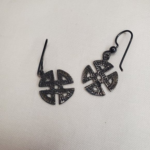 Sterling Silver Celtic Knot Earrings - Picture 3 of 4